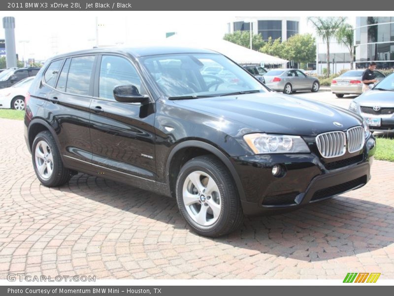 Jet Black / Black 2011 BMW X3 xDrive 28i