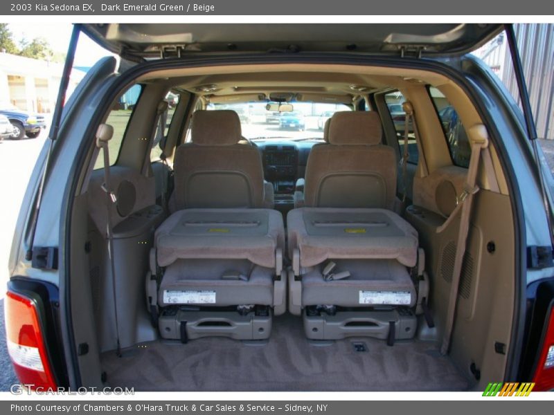 Dark Emerald Green / Beige 2003 Kia Sedona EX