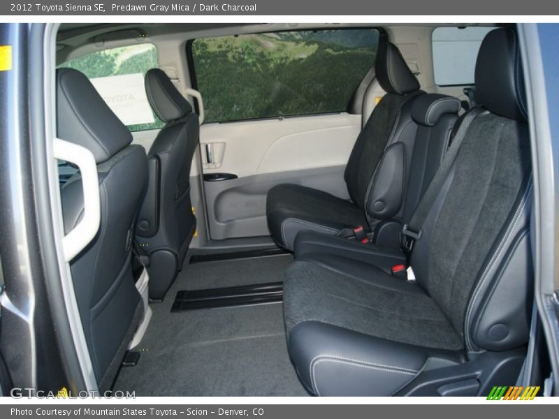  2012 Sienna SE Dark Charcoal Interior