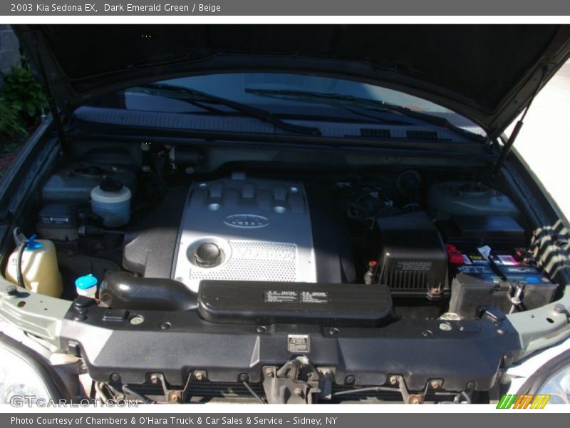Dark Emerald Green / Beige 2003 Kia Sedona EX