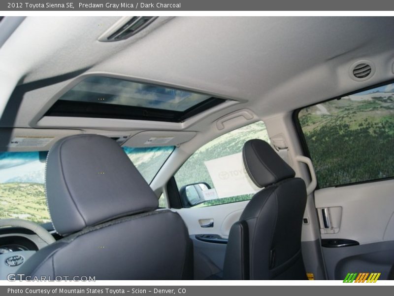 Predawn Gray Mica / Dark Charcoal 2012 Toyota Sienna SE