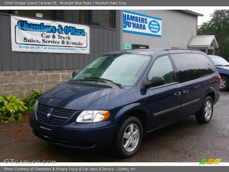 Midnight Blue Pearl / Medium Slate Gray 2006 Dodge Grand Caravan SE
