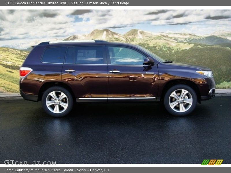  2012 Highlander Limited 4WD Sizzling Crimson Mica