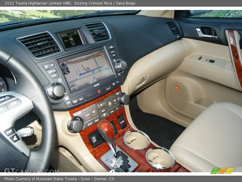 Sizzling Crimson Mica / Sand Beige 2012 Toyota Highlander Limited 4WD