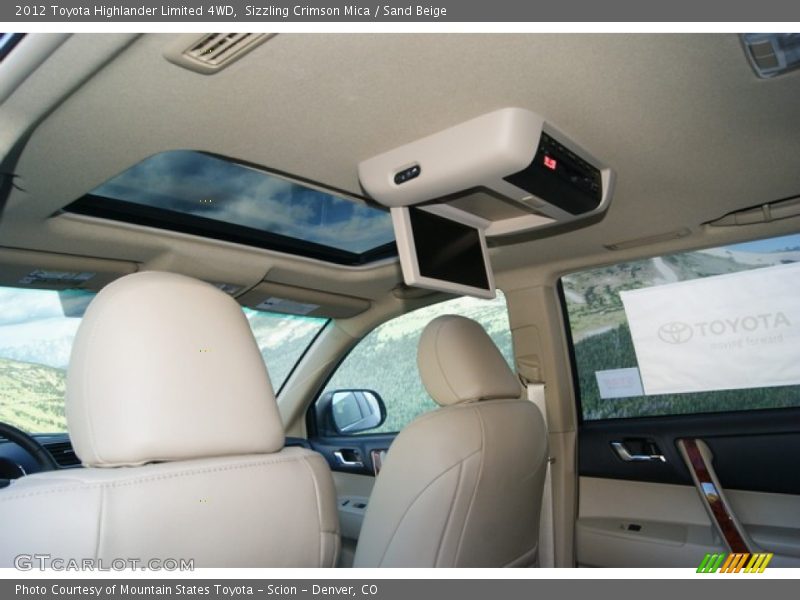 Sizzling Crimson Mica / Sand Beige 2012 Toyota Highlander Limited 4WD