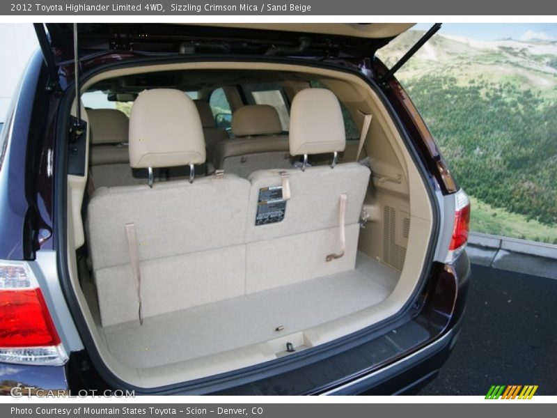 Sizzling Crimson Mica / Sand Beige 2012 Toyota Highlander Limited 4WD