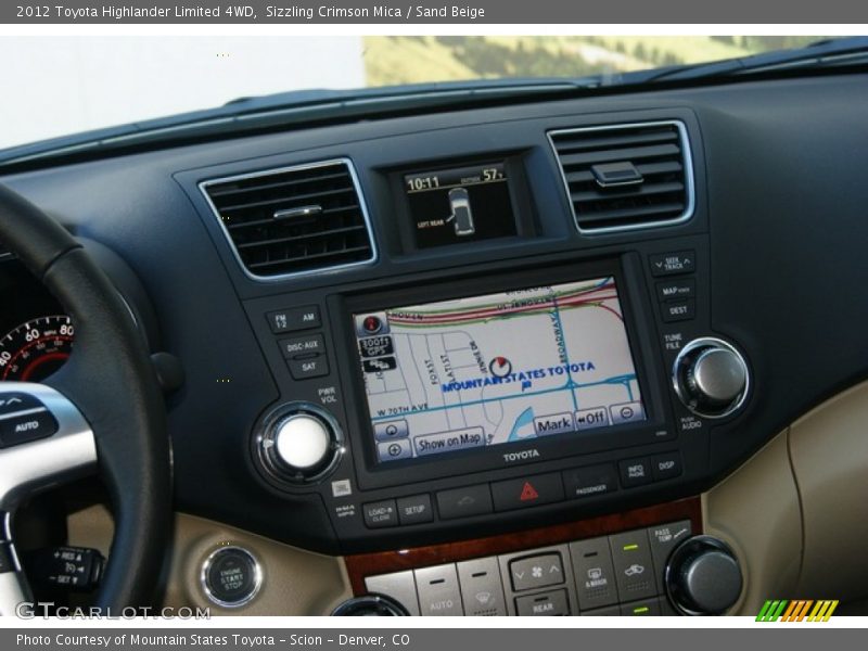 Navigation of 2012 Highlander Limited 4WD