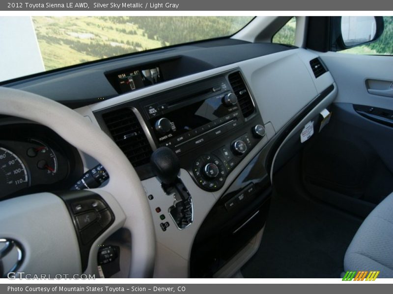 Silver Sky Metallic / Light Gray 2012 Toyota Sienna LE AWD