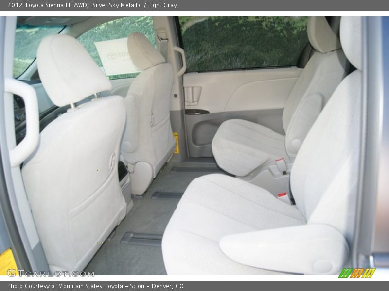 Silver Sky Metallic / Light Gray 2012 Toyota Sienna LE AWD
