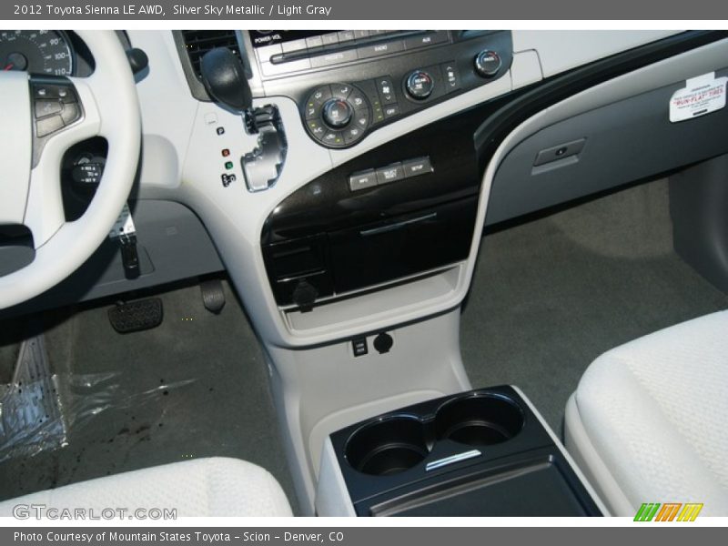 Silver Sky Metallic / Light Gray 2012 Toyota Sienna LE AWD