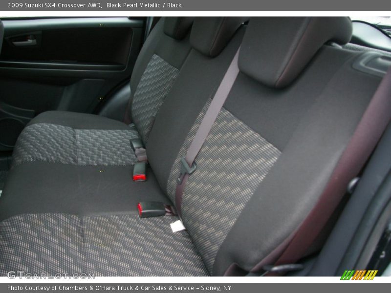 Black Pearl Metallic / Black 2009 Suzuki SX4 Crossover AWD