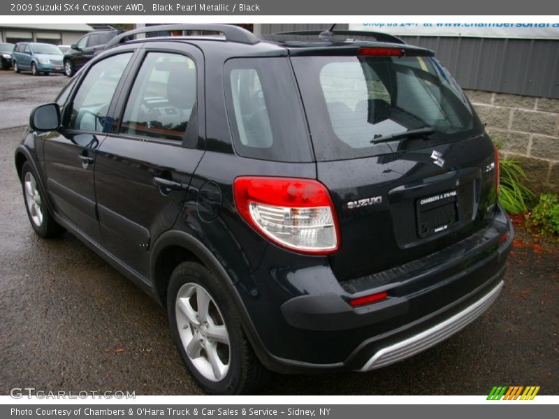 Black Pearl Metallic / Black 2009 Suzuki SX4 Crossover AWD