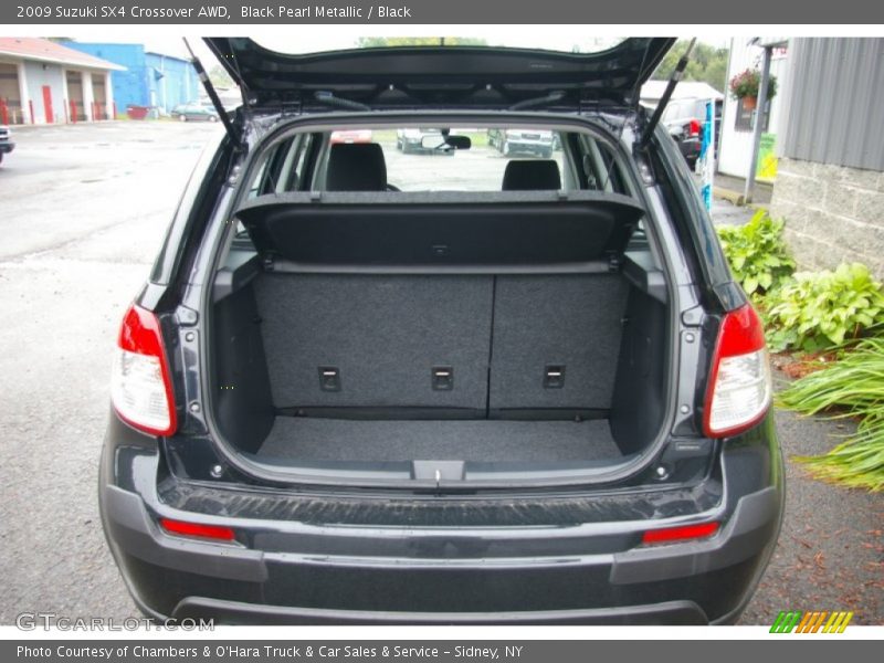 Black Pearl Metallic / Black 2009 Suzuki SX4 Crossover AWD