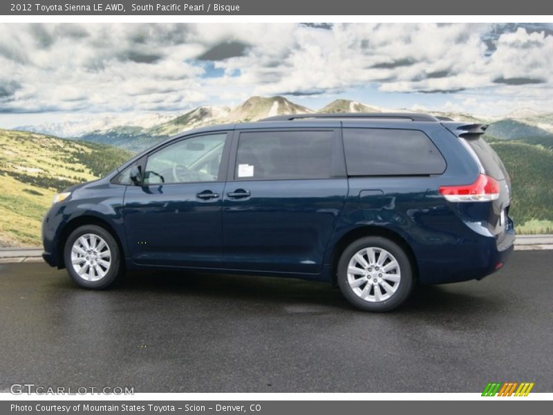 South Pacific Pearl / Bisque 2012 Toyota Sienna LE AWD