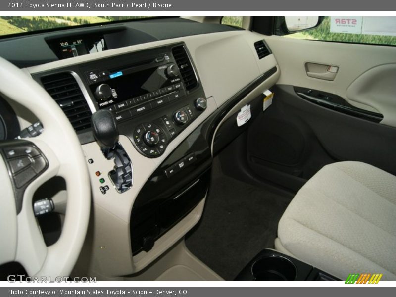South Pacific Pearl / Bisque 2012 Toyota Sienna LE AWD