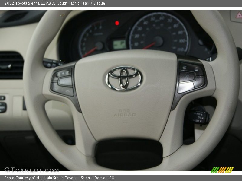 South Pacific Pearl / Bisque 2012 Toyota Sienna LE AWD
