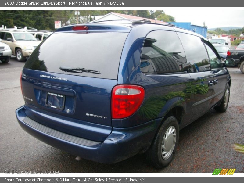 Midnight Blue Pearl / Navy Blue 2003 Dodge Grand Caravan Sport