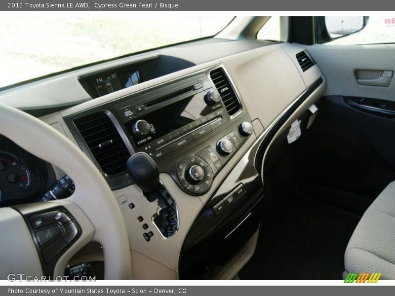 Dashboard of 2012 Sienna LE AWD