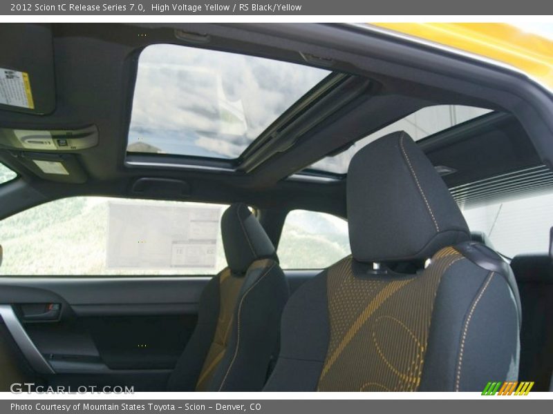 High Voltage Yellow / RS Black/Yellow 2012 Scion tC Release Series 7.0