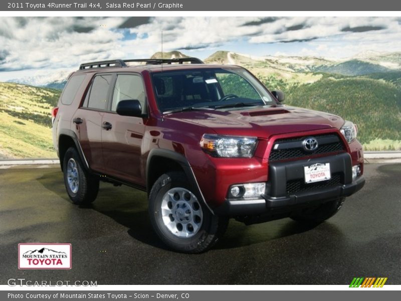 Salsa Red Pearl / Graphite 2011 Toyota 4Runner Trail 4x4