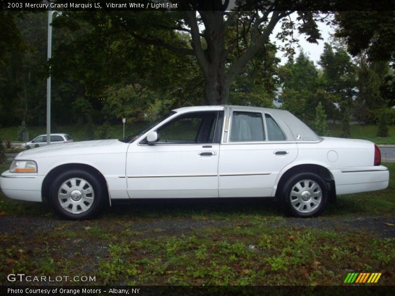 Vibrant White / Light Flint 2003 Mercury Grand Marquis LS