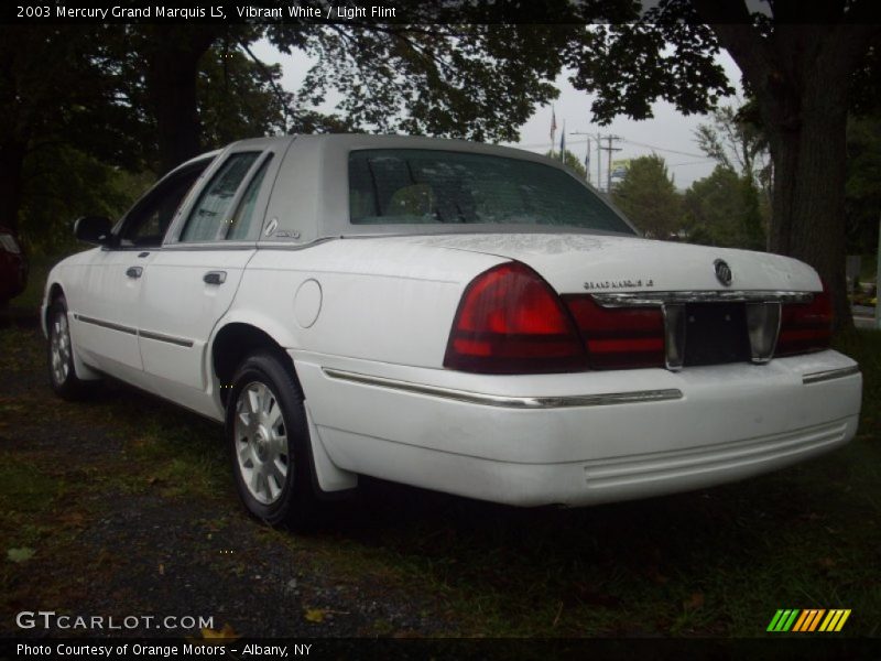 Vibrant White / Light Flint 2003 Mercury Grand Marquis LS