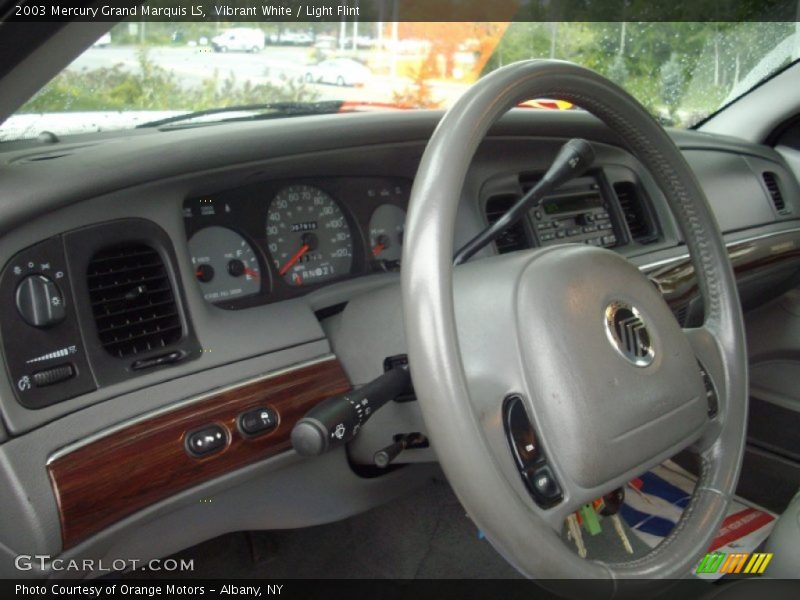 Vibrant White / Light Flint 2003 Mercury Grand Marquis LS