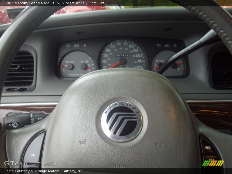 Vibrant White / Light Flint 2003 Mercury Grand Marquis LS
