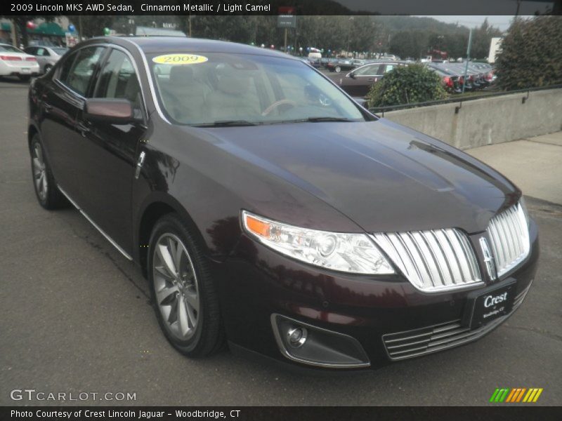 Cinnamon Metallic / Light Camel 2009 Lincoln MKS AWD Sedan