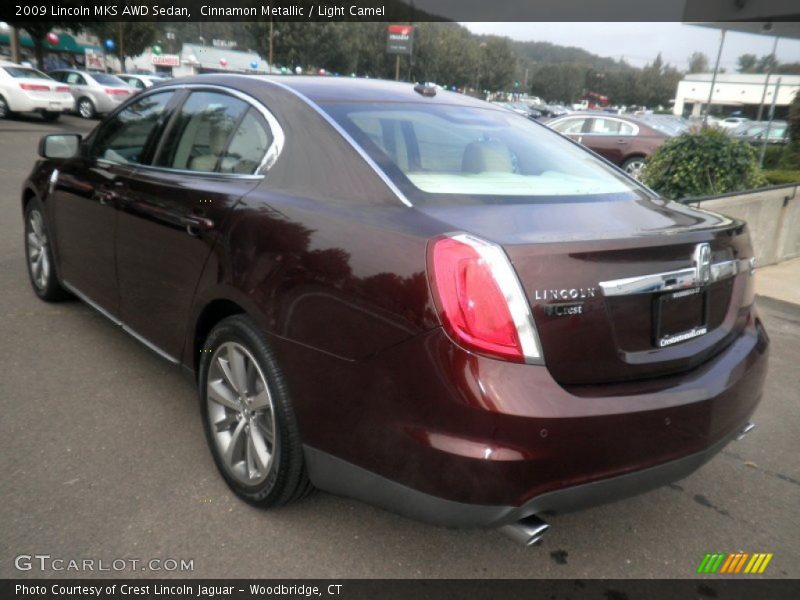Cinnamon Metallic / Light Camel 2009 Lincoln MKS AWD Sedan
