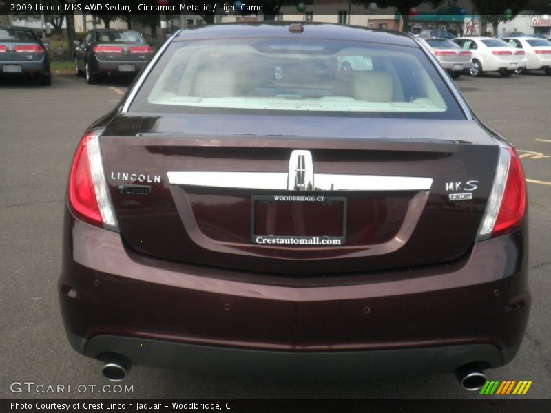 Cinnamon Metallic / Light Camel 2009 Lincoln MKS AWD Sedan