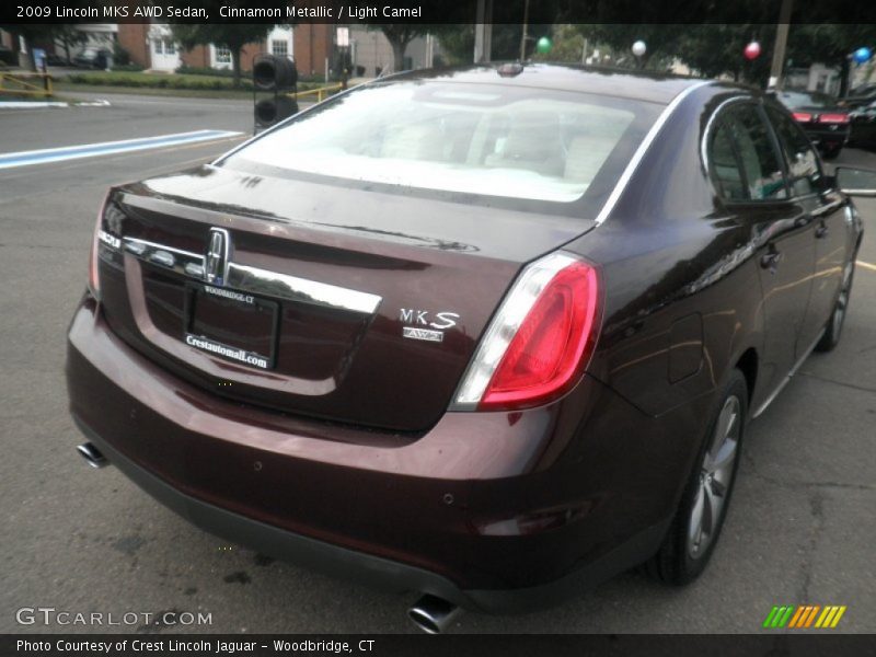 Cinnamon Metallic / Light Camel 2009 Lincoln MKS AWD Sedan