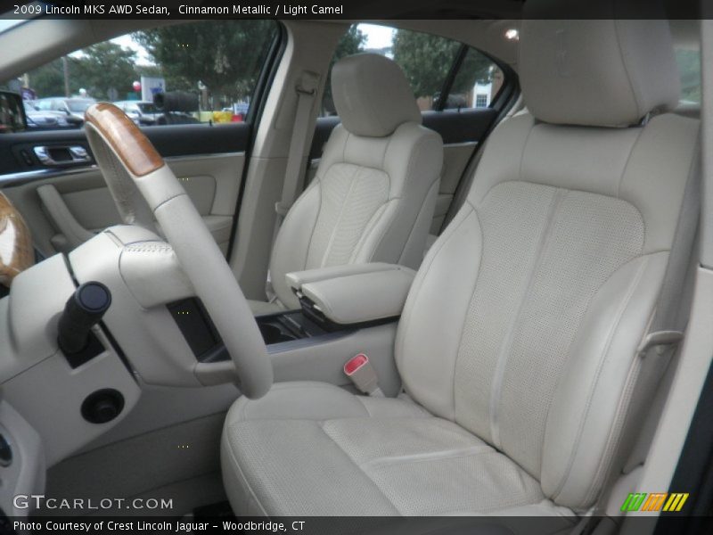 Cinnamon Metallic / Light Camel 2009 Lincoln MKS AWD Sedan