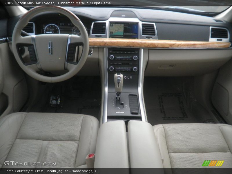 Cinnamon Metallic / Light Camel 2009 Lincoln MKS AWD Sedan