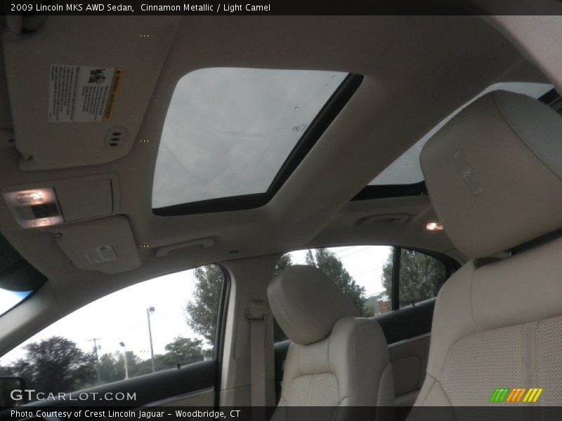 Cinnamon Metallic / Light Camel 2009 Lincoln MKS AWD Sedan