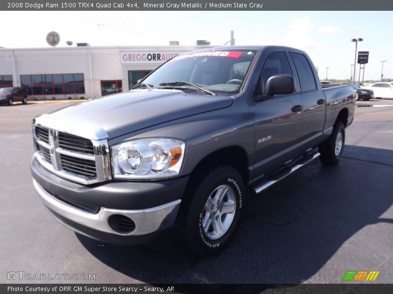 Mineral Gray Metallic / Medium Slate Gray 2008 Dodge Ram 1500 TRX4 Quad Cab 4x4