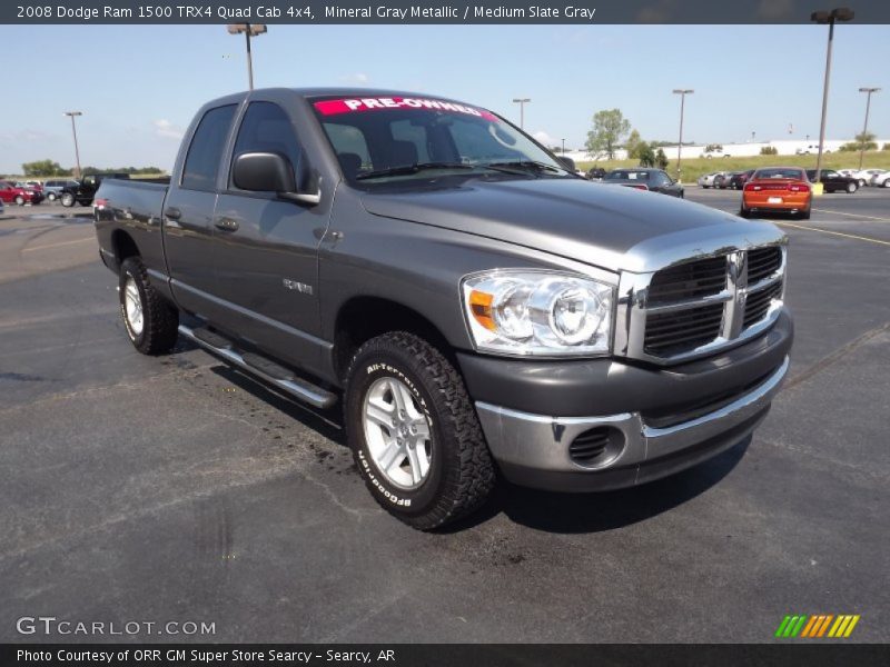 Mineral Gray Metallic / Medium Slate Gray 2008 Dodge Ram 1500 TRX4 Quad Cab 4x4