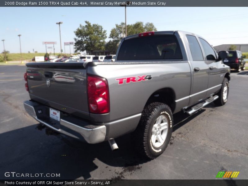 Mineral Gray Metallic / Medium Slate Gray 2008 Dodge Ram 1500 TRX4 Quad Cab 4x4