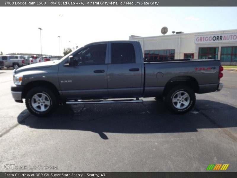 Mineral Gray Metallic / Medium Slate Gray 2008 Dodge Ram 1500 TRX4 Quad Cab 4x4