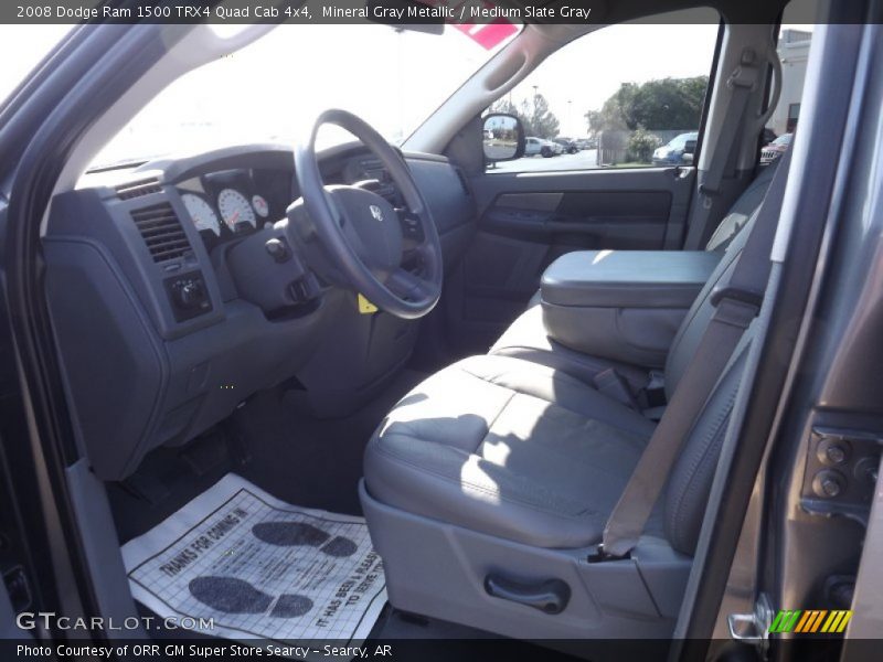 Mineral Gray Metallic / Medium Slate Gray 2008 Dodge Ram 1500 TRX4 Quad Cab 4x4