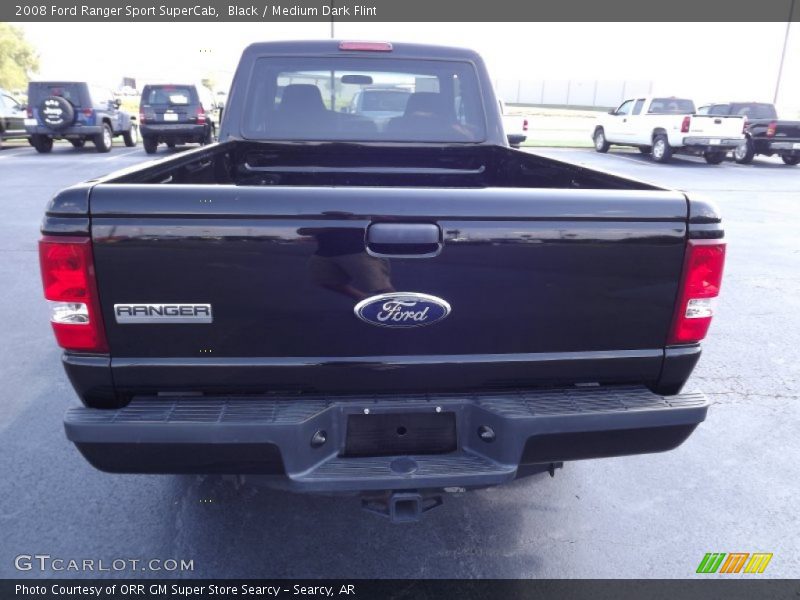 Black / Medium Dark Flint 2008 Ford Ranger Sport SuperCab