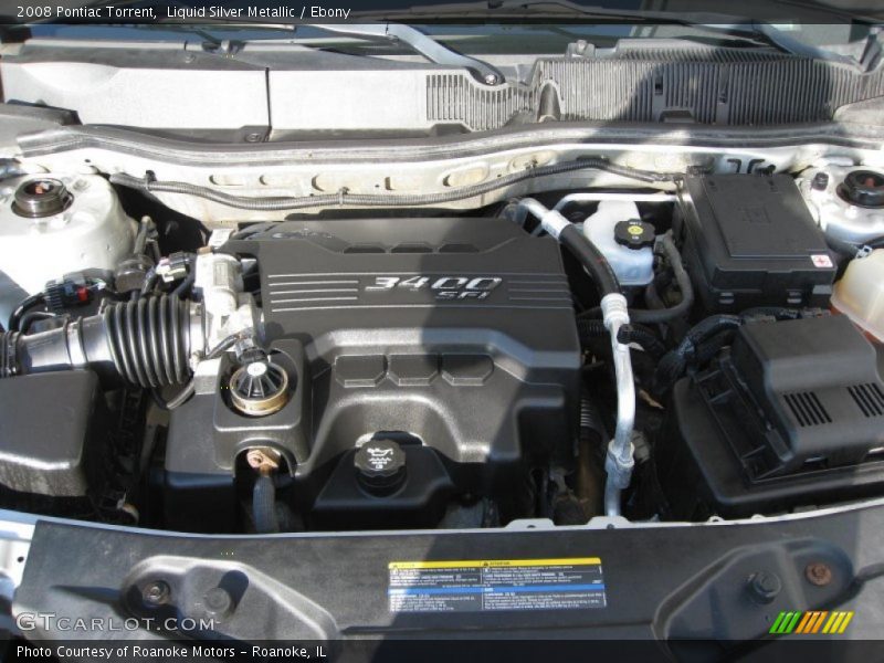 Liquid Silver Metallic / Ebony 2008 Pontiac Torrent