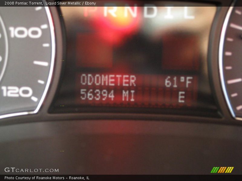 Liquid Silver Metallic / Ebony 2008 Pontiac Torrent
