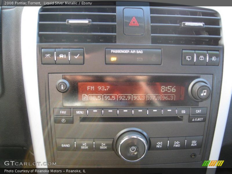 Liquid Silver Metallic / Ebony 2008 Pontiac Torrent