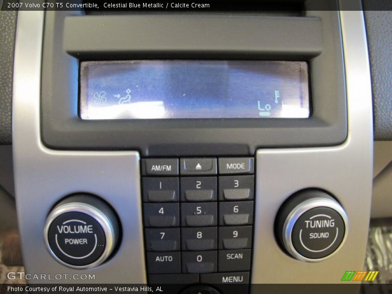 Celestial Blue Metallic / Calcite Cream 2007 Volvo C70 T5 Convertible