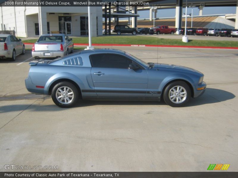 Windveil Blue Metallic / Charcoal Black/Dove 2008 Ford Mustang V6 Deluxe Coupe
