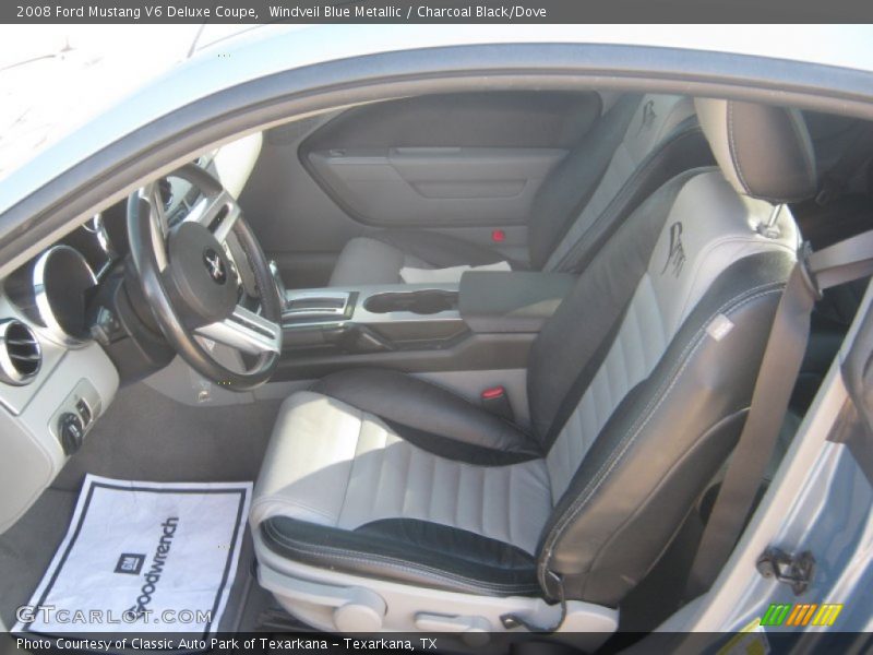 Windveil Blue Metallic / Charcoal Black/Dove 2008 Ford Mustang V6 Deluxe Coupe