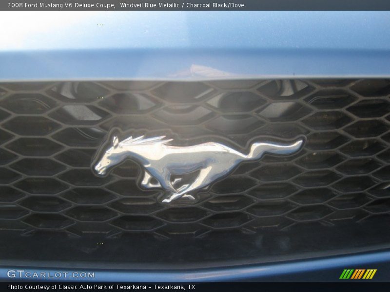 Windveil Blue Metallic / Charcoal Black/Dove 2008 Ford Mustang V6 Deluxe Coupe
