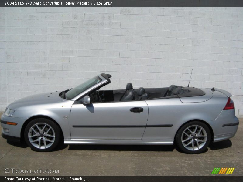 Silver Metallic / Slate Gray 2004 Saab 9-3 Aero Convertible