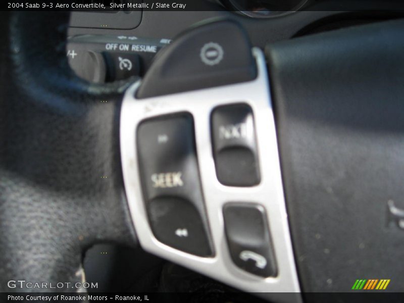Silver Metallic / Slate Gray 2004 Saab 9-3 Aero Convertible